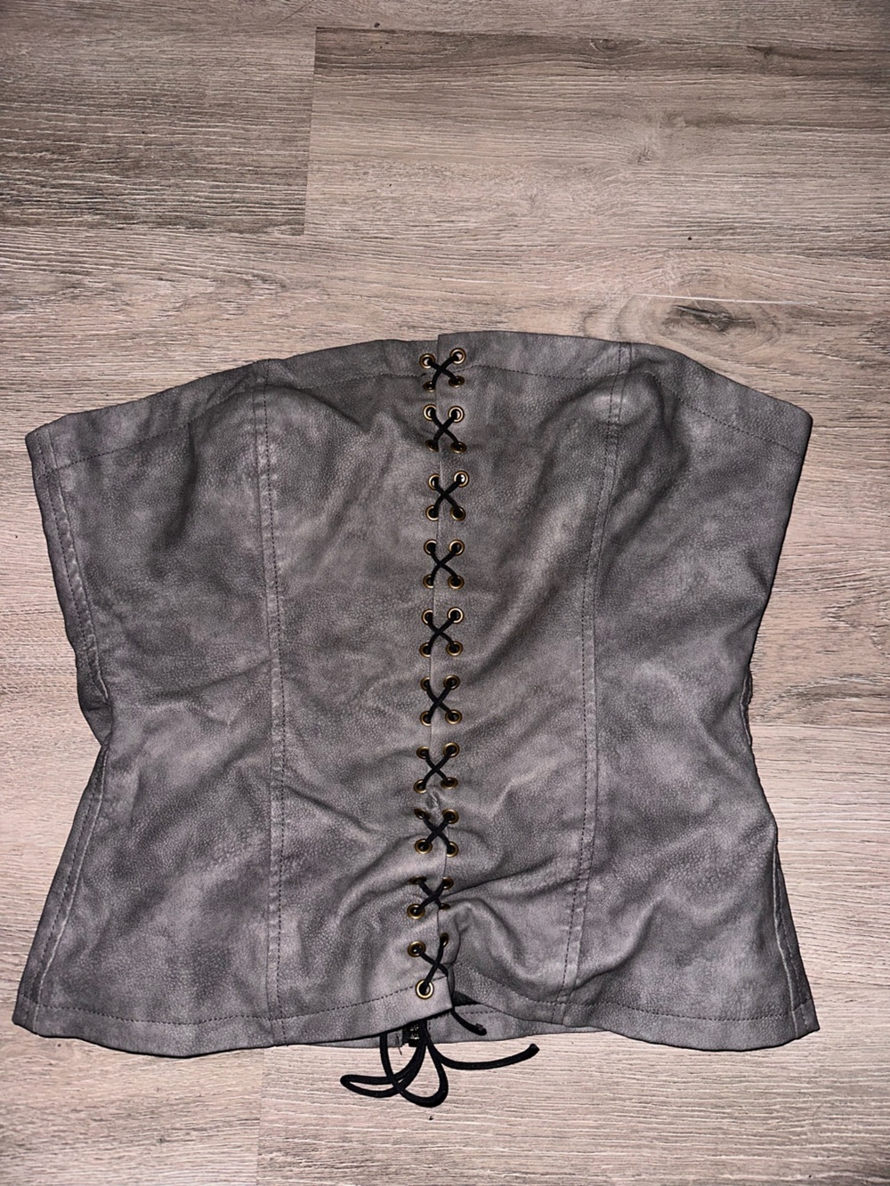 Princess Polly Gray Lace-Up Corset